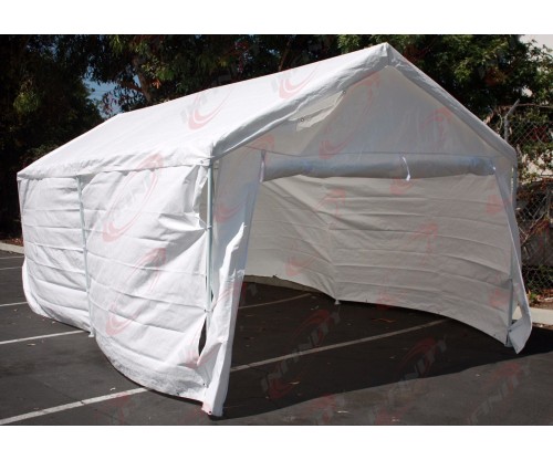 20'x10' Complete set Garage Carport w/Side Wall & Frames Car Shelter Canopy Tent
